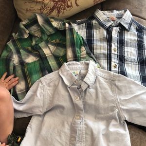 12 months set of 3 button up shirts